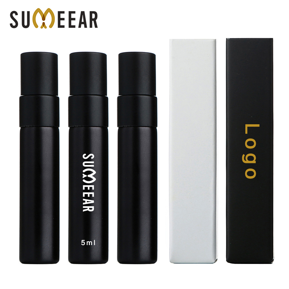 Perfume Fragrance Difference - 50/100pcs 5ml Matte Black Perfume Bottle